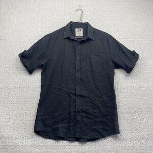 Le 31 By Simons 100% Premium Linen Button Up Short Sleeve Shirt Summer Men Sz M